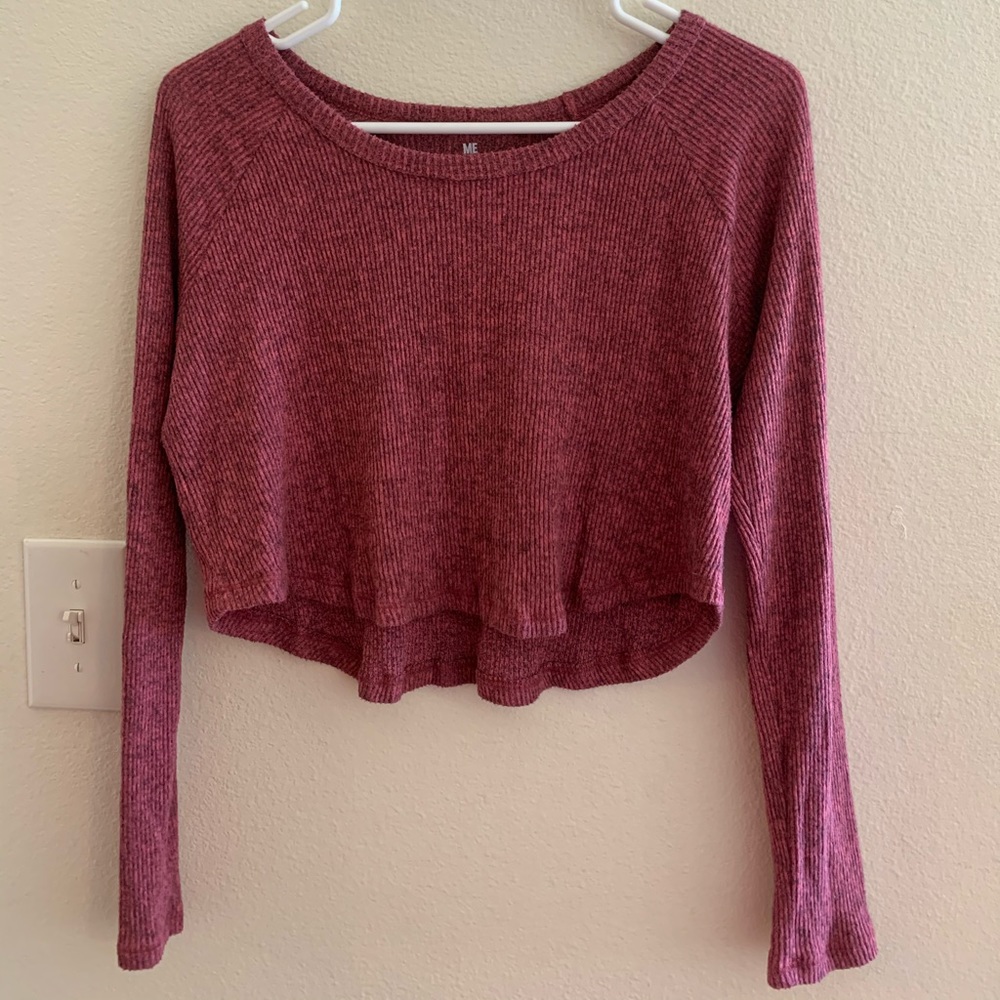 Pacsun long sleeve crop top
